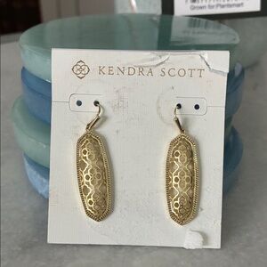 Kendra Scott Gold Filigree Earrings
